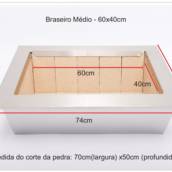 Braseiro 60x40 – Inox Duplo Blindado