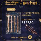 Kit de Pincéis Varinhas - Linha Quem Disse, Berenice? & Harry Potter	