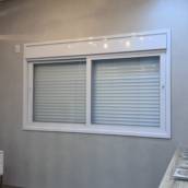 Janela Integrada Automática de Alumínio Branco
