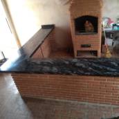 Balcão no Granito Preto indiano em Tietê, SP