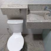 Pia de Banheiro no Granito Branco Siena