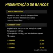 Higienização de bancos