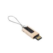 035 Pen Drive Retrátil Madeira 4GB