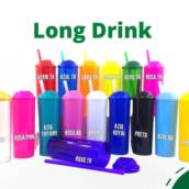 Long Drink 350ml c/ tampa e canudo