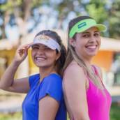 Viseira Fitness em tecido Tactel (microfibra)