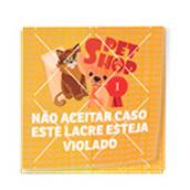 ADESIVO LACRE DE SEGURANÇA - QUADRADO 45X45MM