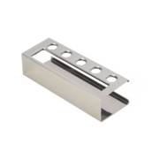 14599 Porta Cartão Inox com Suporte Para Canetas