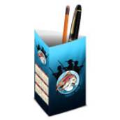 CALENDÁRIO DE MESA PORTA CANETAS VERTICAL COUCHÊ 275G