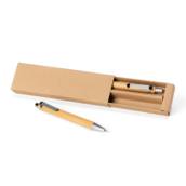 14681 Kit Ecológico Caneta e Lapiseira Bambu