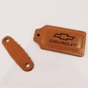 Chaveiro de Couro Automotivo Retangular