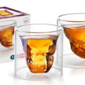 Copo Caveira Vidro Duplo 150ml