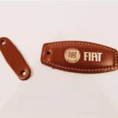 Chaveiro de Couro Automotivo Retangular Oval