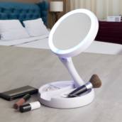 01123 Espelho Dobrável com Led Recarregável