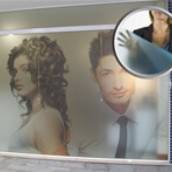 ADESIVO VINIL TRANSPARENTE JATEADO METRO QUADRADO 