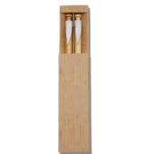 14334 Conjunto Caneta e Lapiseira Bambu