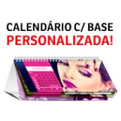 CALENDÁRIO DE MESA WIRE O COM 12 PÁG E BASE PERSONALIZADA