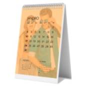 CALENDÁRIO DE MESA WIRE O VERTICAL COM 12 PÁGINAS