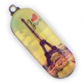 Chaveiro Chapinha Metálica COD 740 - C25 Oval Vertical 