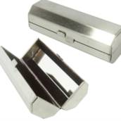 Porta Batom em Inox com Espelho