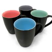CANECA CERÂMICA DUAS CORES 340ml