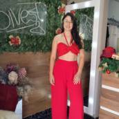 Cropped de Linho e Pantalona Duna em São Manuel