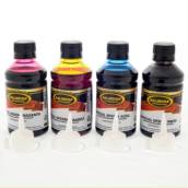Tinta Epson L395 L375 L365 L220 L455 L355 L800 KIT COM AS 4 CORES 250ML CADA