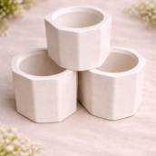 Vasinho de Gesso Cru para Lembrancinhas de Casamento