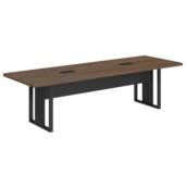 MESA REUNIÃO RETANGULAR COM 02 CAIXAS DE TOMADAS - PÉ QUADRO - START