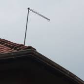 Antena Proeletronic 38 elementos instalada para três pontos em 29/03/2026