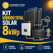 Kit Híbrido Total Solar - 8kWp