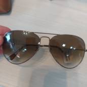 Óculos de sol Ray-Ban Aviator Lentes degradê marrom