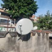 Antena parabólica instalada para o satélite Stone 70w para quatro pontos no Bairro Vila Guarará Santo André em 13/05/2026