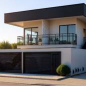 Projeto sobrado geminado com arquitetura moderna e funcional
