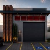 Projeto Galpão Comercial com fachada moderna e funcional