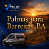 Serviços de Transporte com Vans de Palmas para Barreiras, BA