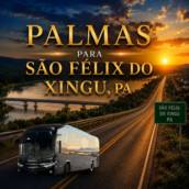 Serviços de Transporte com Ônibus de Palmas para São Félix do Xingu, PA