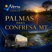 Serviços de Transporte com Ônibus de Palmas para Confresa, MT