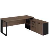 MESA DINÂMICA COM ARMÁRIO LATERAL - PÉ QUADRO - START