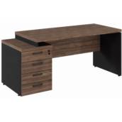 MESA DIRETOR COM GAVETEIRO PED. 04 GAVETAS - START