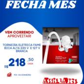 Torneira Elétrica Fame Bica Alta Branca