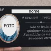 Lápide Personalizada com Foto em Porcelana em São Manuel