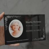 Lápide Personalizada com Foto em Acrílico em São Manuel