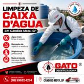 Limpeza de Caixa d’Água em Cândido Mota, SP