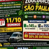 Excursão para o Zoológico de São Paulo saindo de Leme