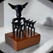 Tridente para Churrasco com Garfinhos