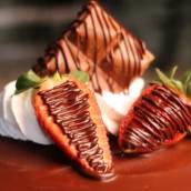 Torta de Chocolate com Morango