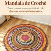 Tapete Mandala de Crochê em Alfenas, MG