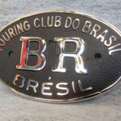 EMBLEMA PLACA BR - METAL CROMADO - FUSCA
