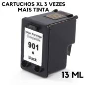 CARTUCHO HP PRETO COMPATÍVEL HP 901 4500 J4540 J4550