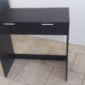 Mesa com 2 gavetas black - Bauru